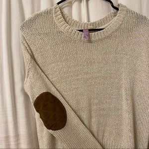knitted cream sweater